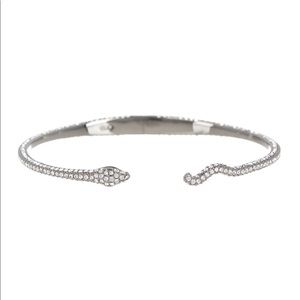 Nadri Pave Snake Hinge Bangle